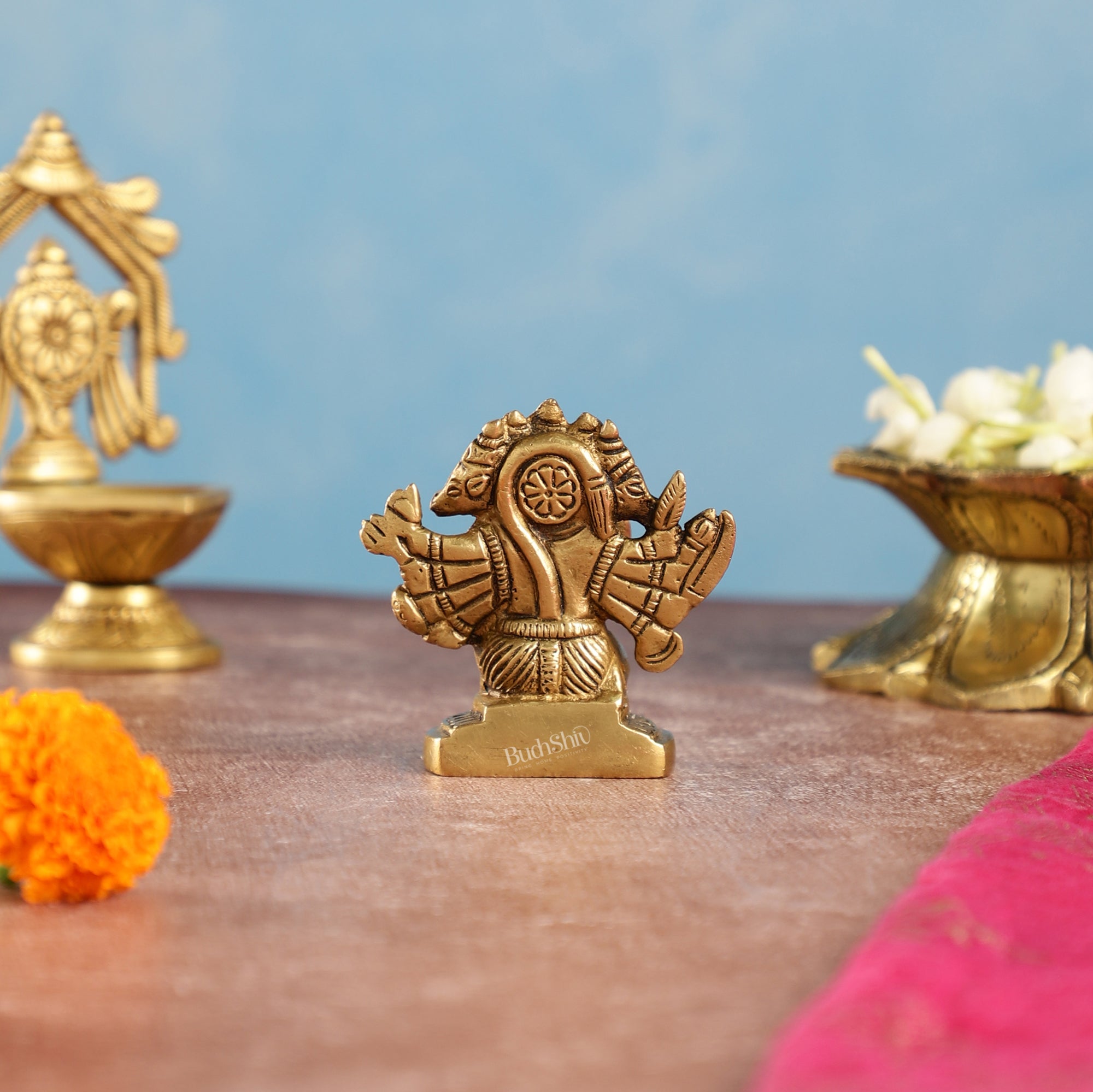 Brass Buy Handcrafted Small Panchmukhi Hanuman Hanuman Idol | Superfine Brass |