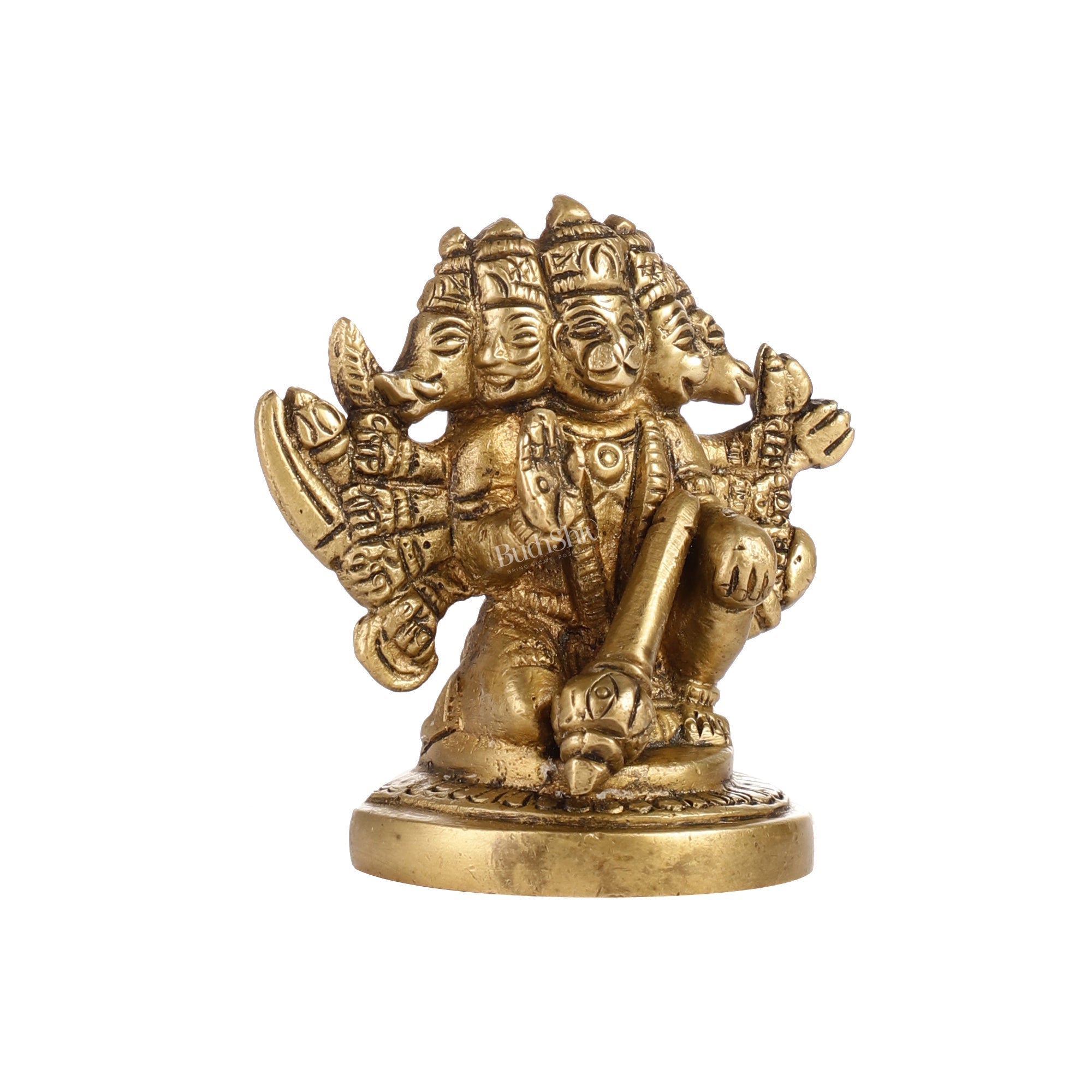 Brass Buy Handcrafted Small Panchmukhi Hanuman Hanuman Idol | Superfine Brass |