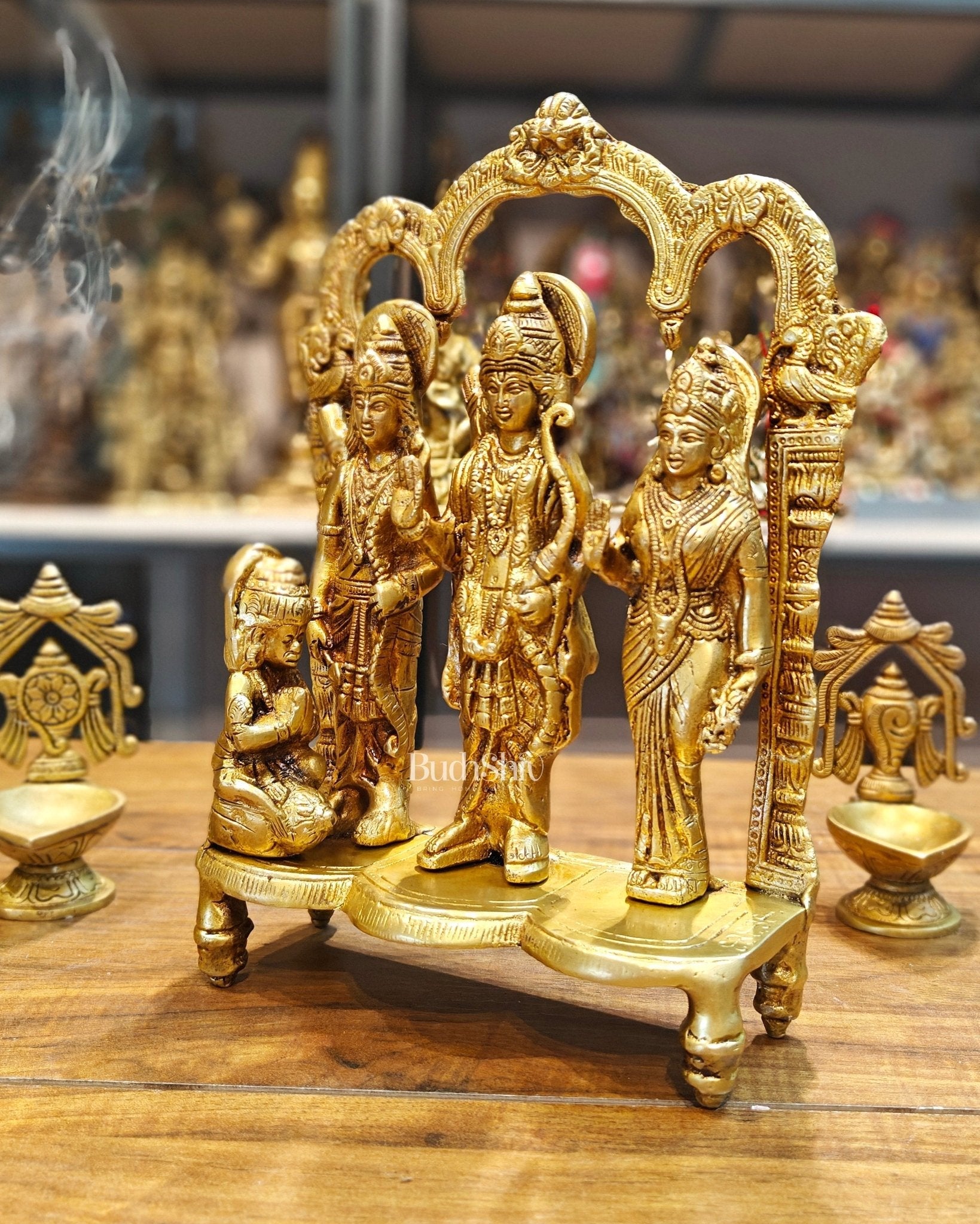 Exquisite Brass Ram Darbar idol 11 Inch