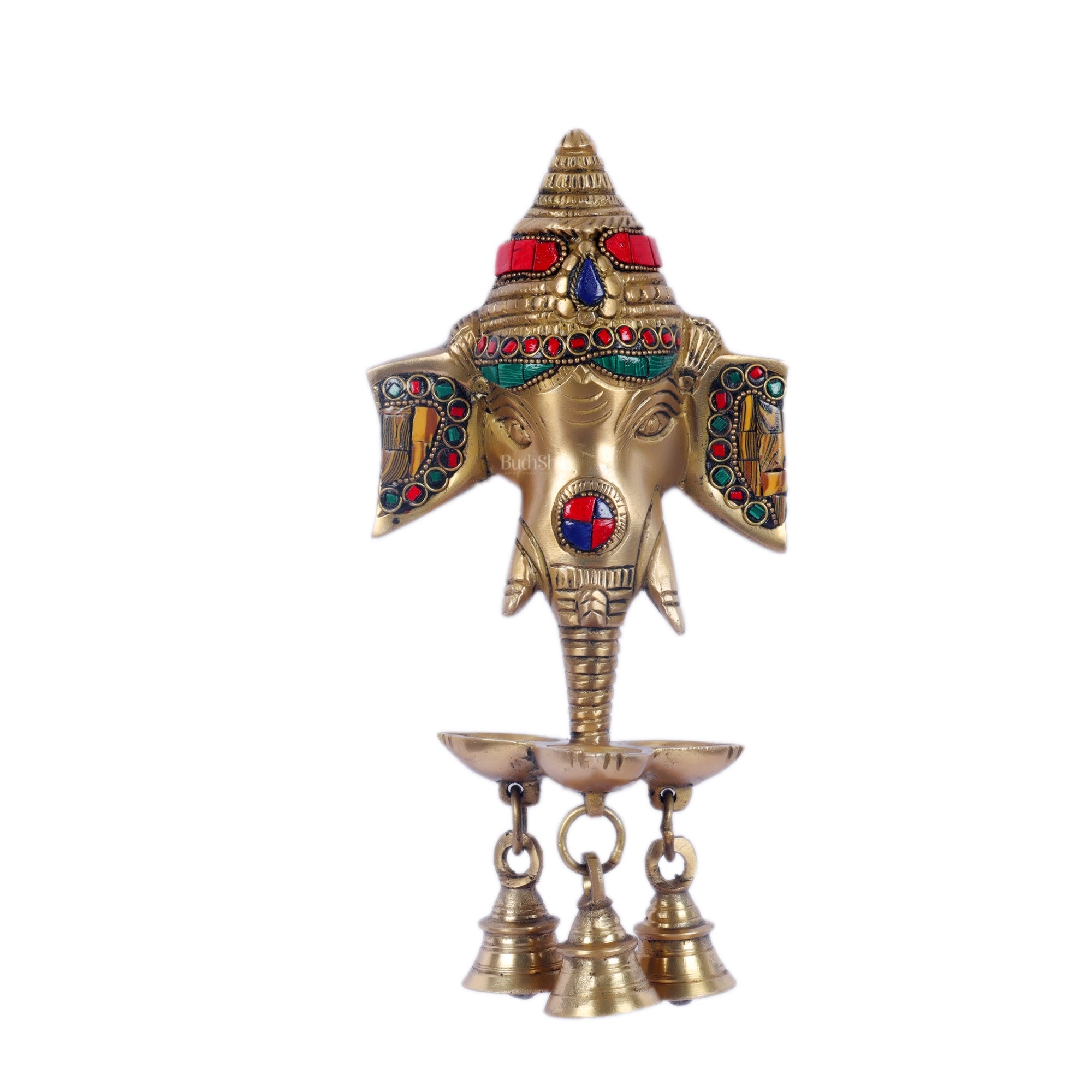 Ganesha Diya Lamp Wall Hanging for Wall and Door Home Decor 10"