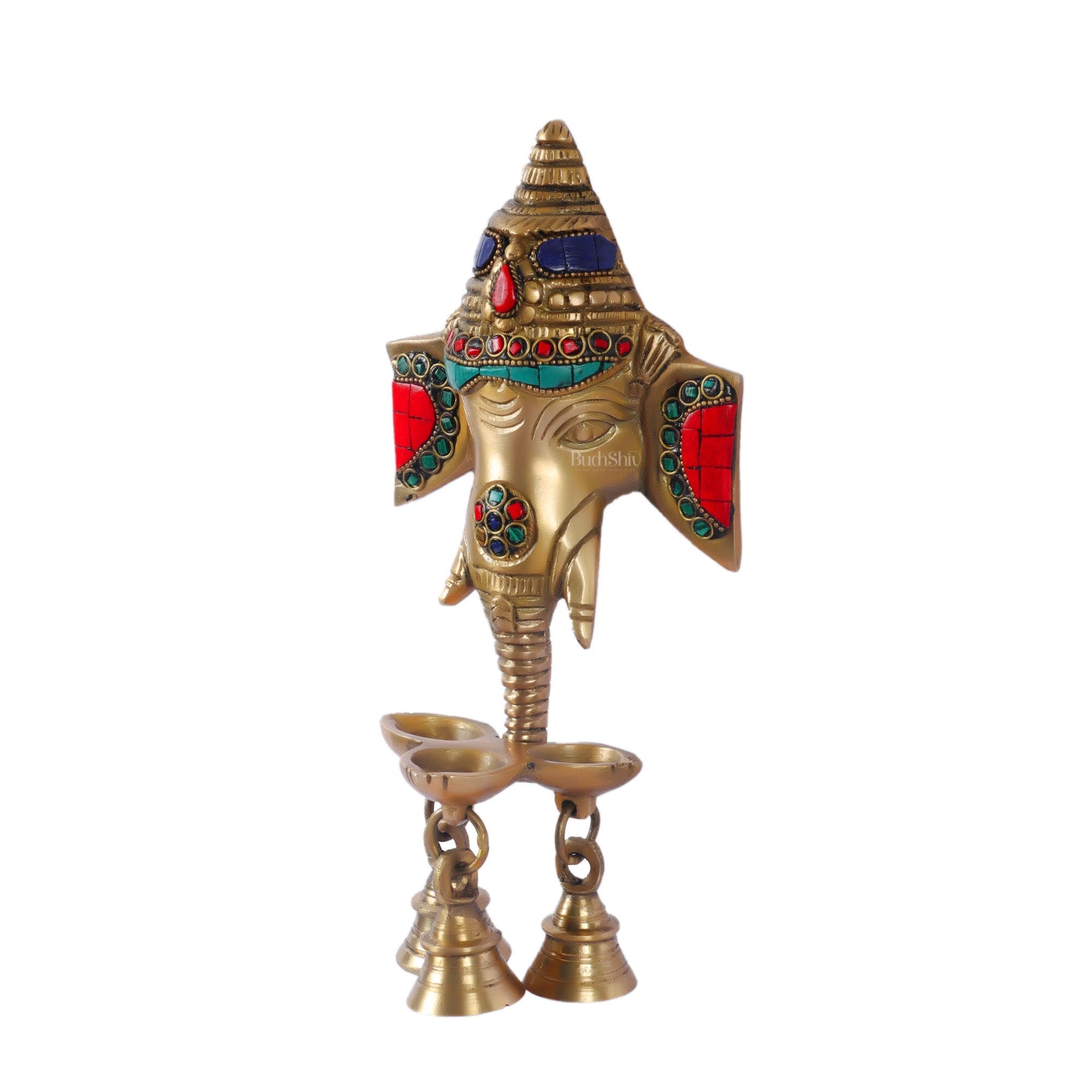 Ganesha Diya Lamp Wall Hanging for Wall and Door Home Decor 10"