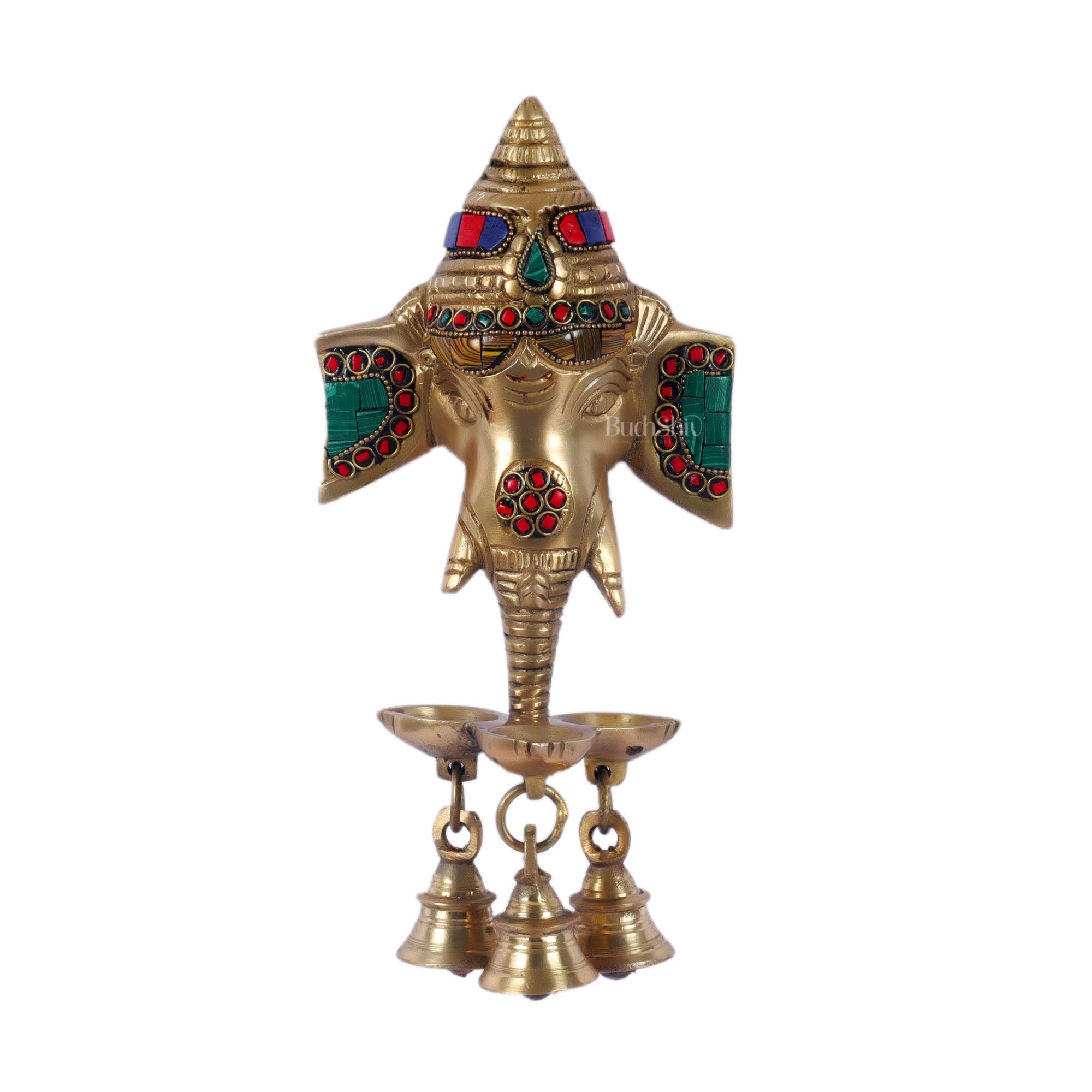 Ganesha Diya Lamp Wall Hanging for Wall and Door Home Decor 10"