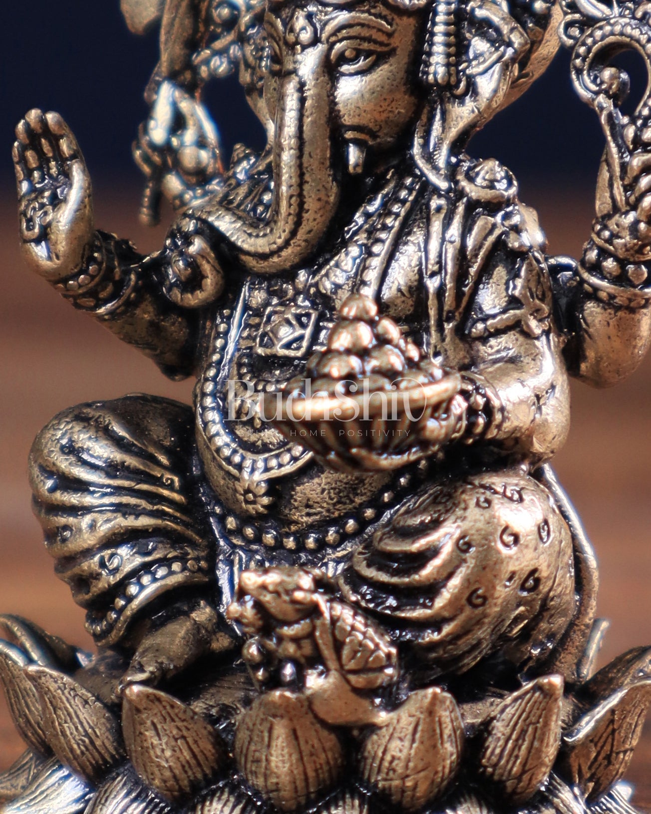 Lord Ganesha idol with Right-Side Trunk