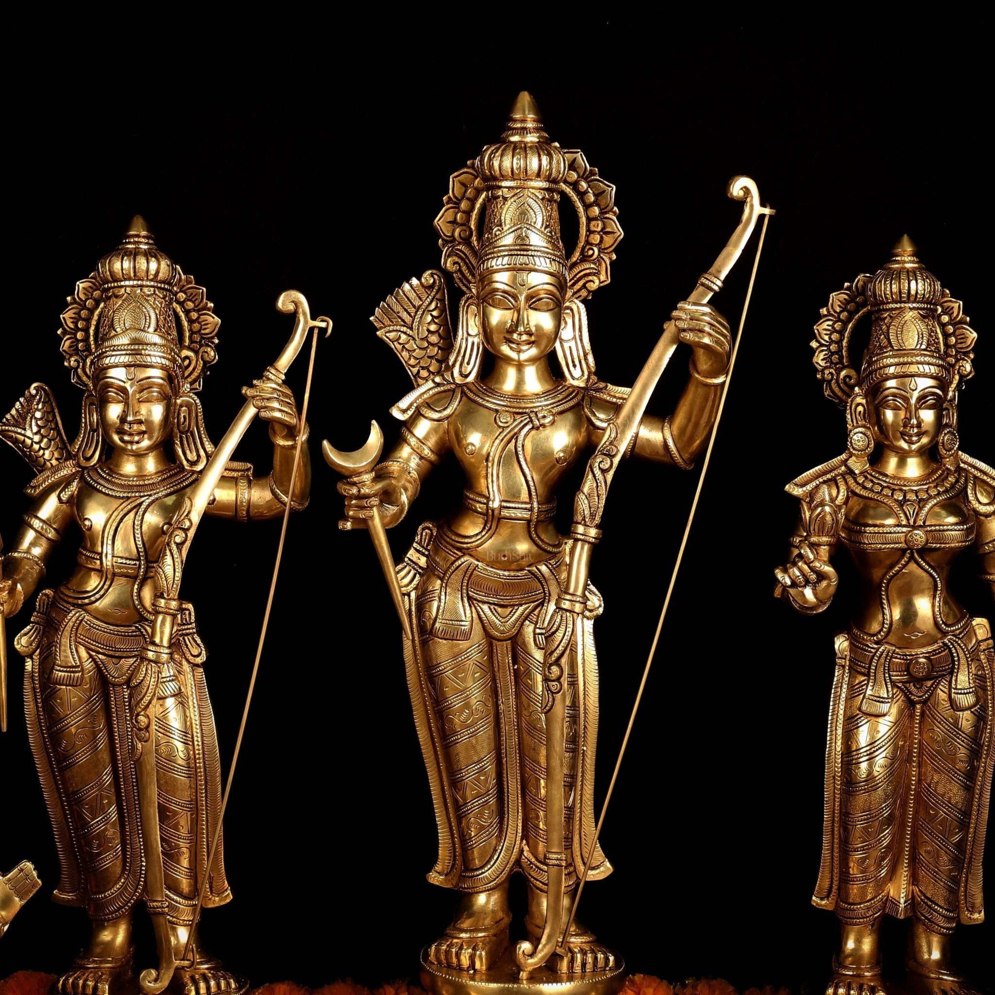 Pure Brass Large Ram Darbar Set | Superfine Quality | 27 Inch |