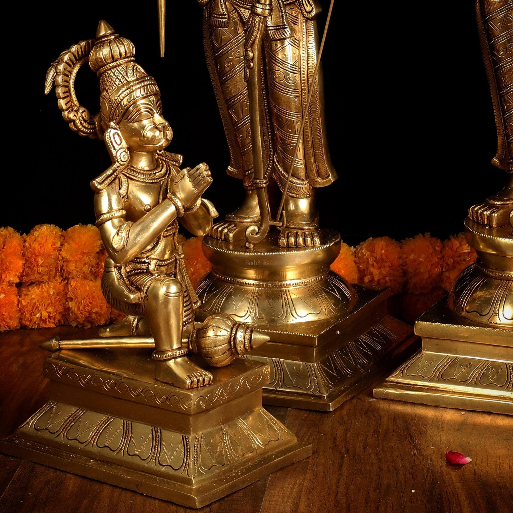 Pure Brass Large Ram Darbar Set | Superfine Quality | 27 Inch |