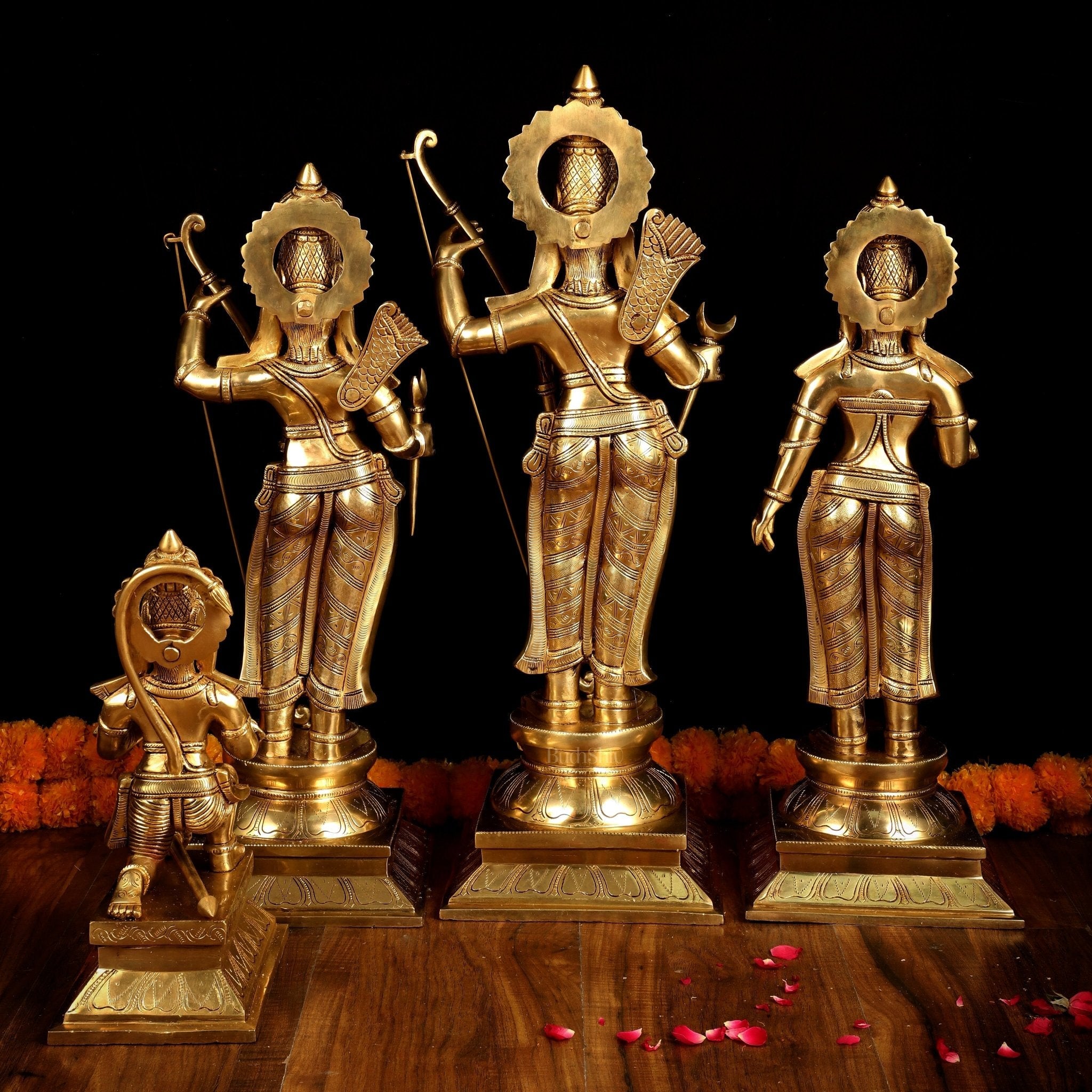 Pure Brass Large Ram Darbar Set | Superfine Quality | 27 Inch |