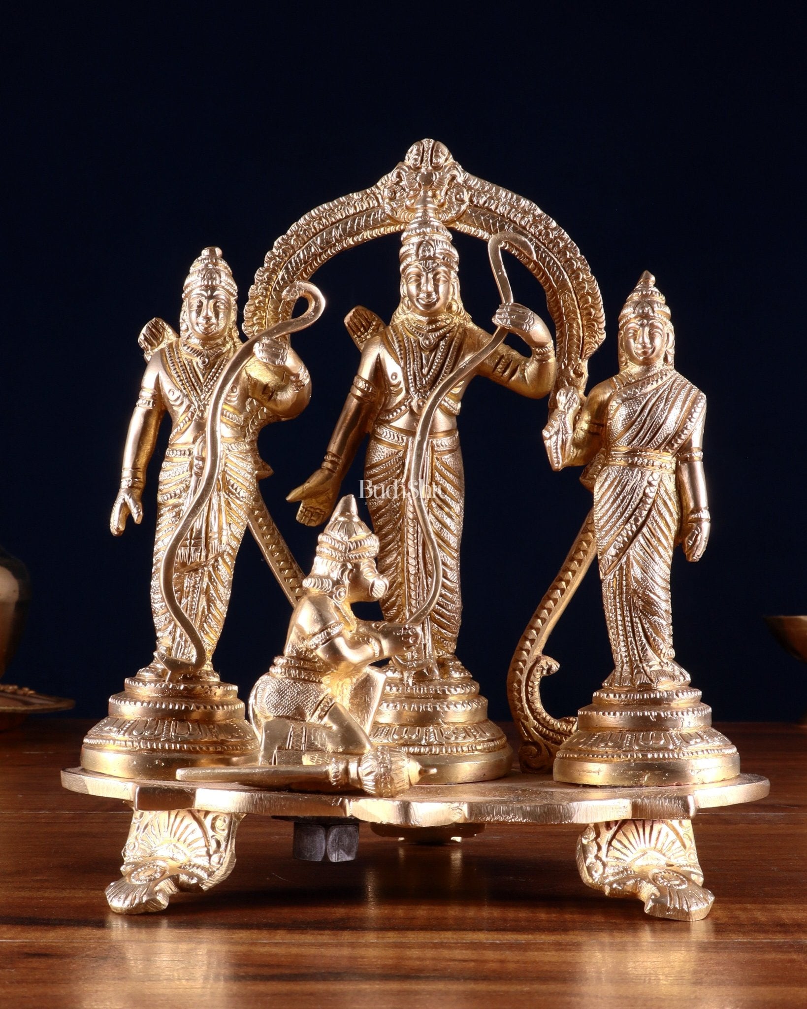 Pure Brass Ram Darbar Idol Set – 7.7”