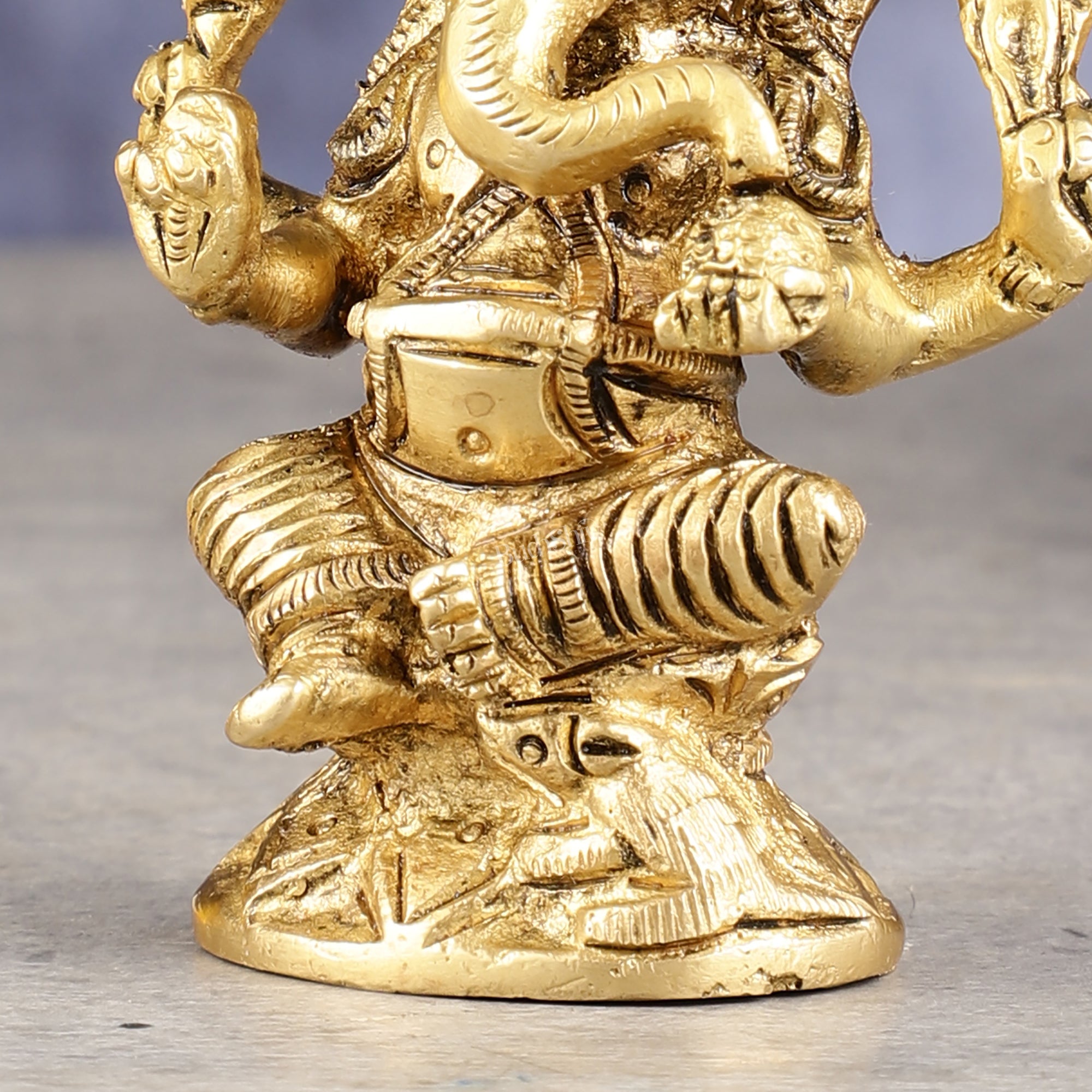 Pure brass small ganesha idol 3 inch