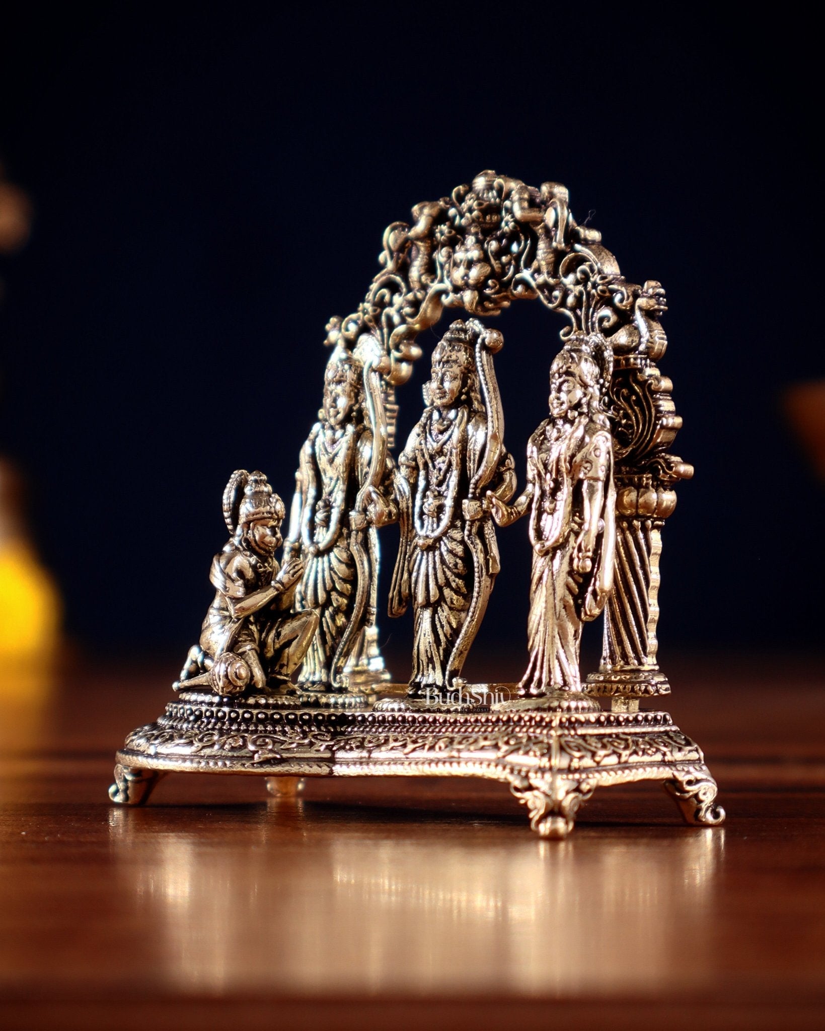 Pure Brass Superfine Miniature Ram Darbar Idol – 2.5”
