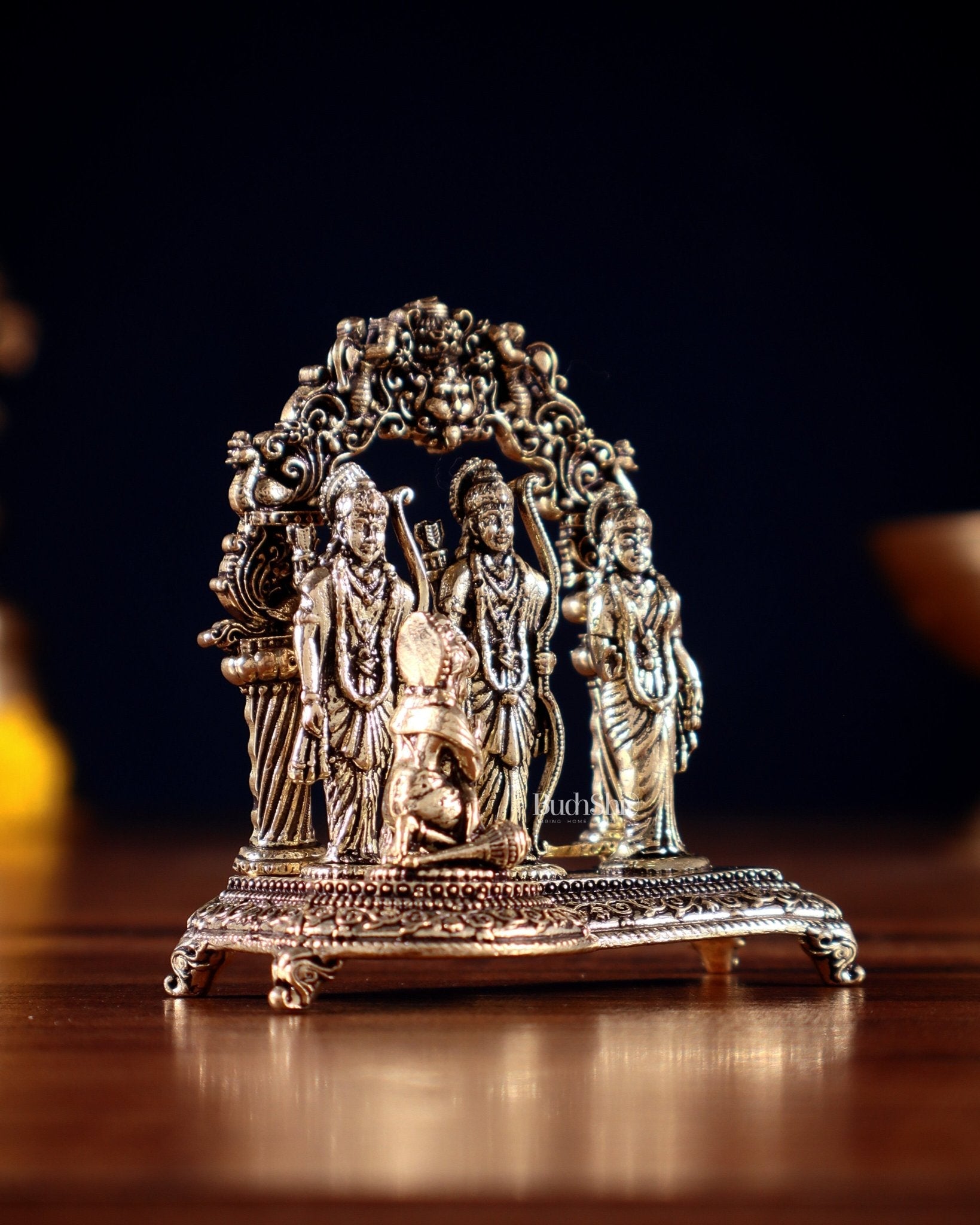 Pure Brass Superfine Miniature Ram Darbar Idol – 2.5”