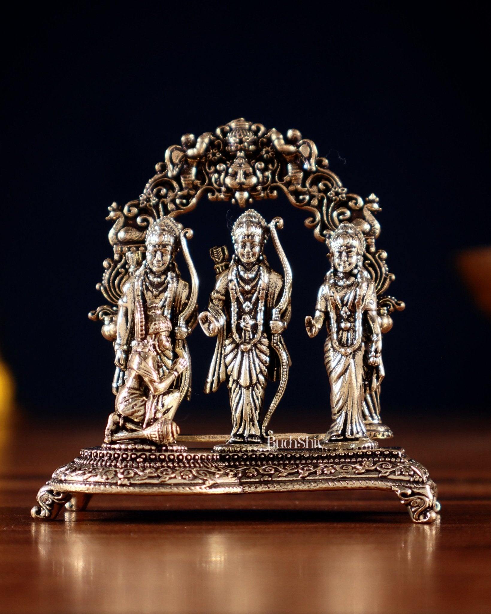 Pure Brass Superfine Miniature Ram Darbar Idol – 2.5”