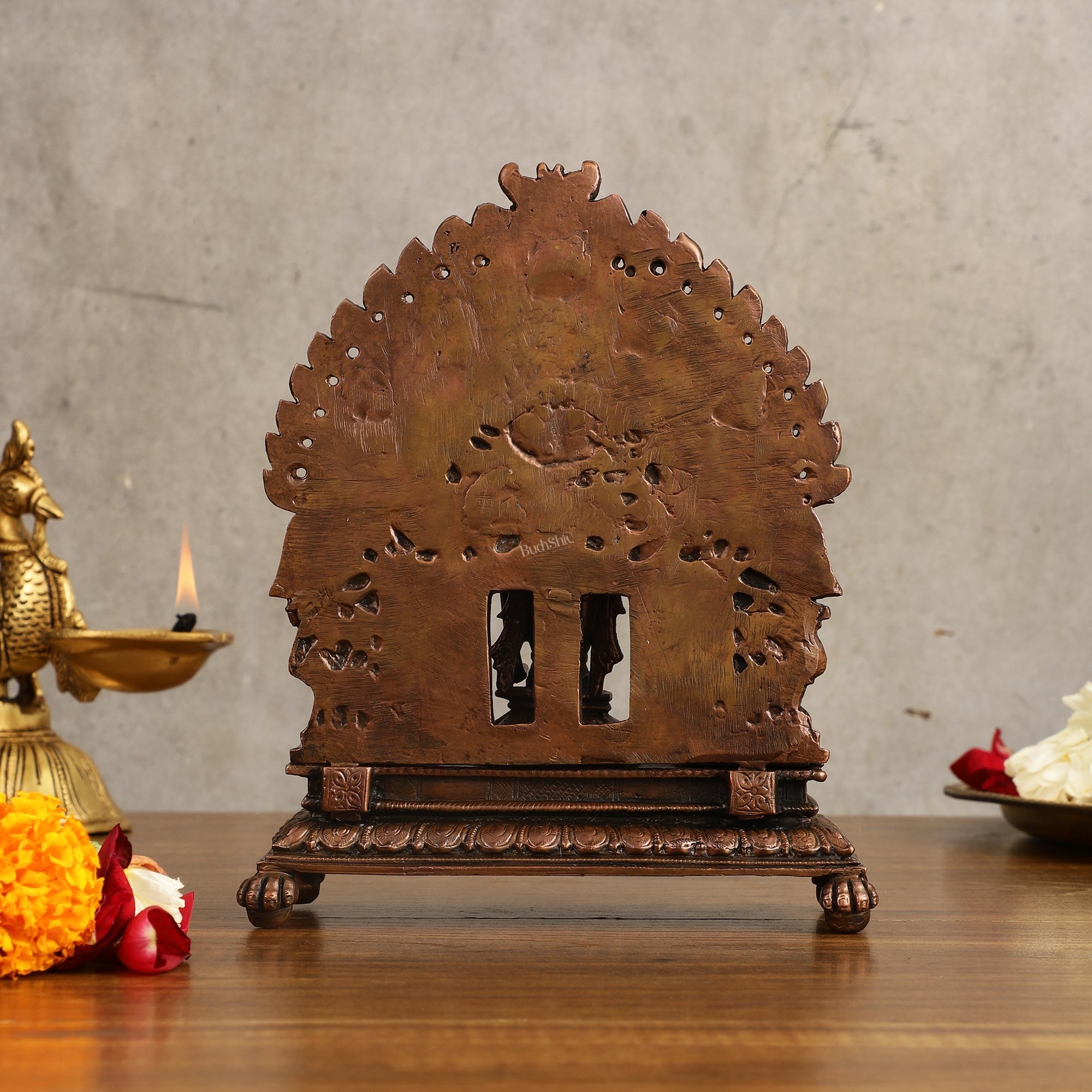 Pure Copper Ram Darbar Idol - 7 in Height