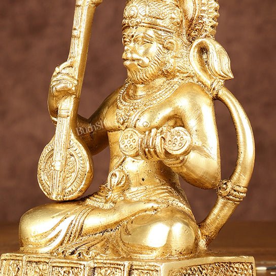 Brass Unique Brass Bhajan Hanuman Hanuman Idol | Height: 5.5 inch